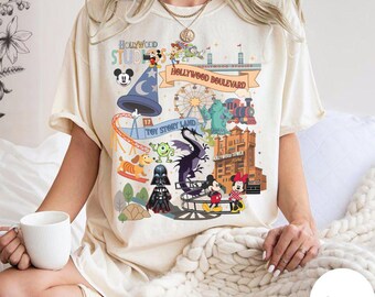 Disney Hollywood Studios T-Shirt, Vintage Micky & Friends Hollywood Tower T-Shirt, Disney Toy Story, Star Wars Shirt, Hollywood Studios Freizeitpark