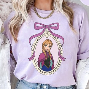 Vintage Disney Anna Princess Coquette Bow Shirt, Disney Frozen Tshirt, Anna Princess Tee, Disney Family Trip, Wdw Tour Shirt, Birthday Gift