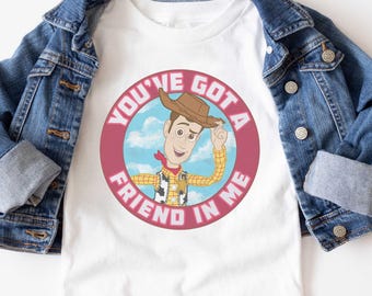 Koszulka Vintage You've Got A Friend In Me, Koszulka Disney Pixar Toy Story, Koszulka Disney Woody, Rodzinna wycieczka do Disneylandu, Wycieczka Wdw, Prezent urodzinowy