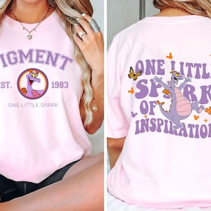 Retro Disney Figment Shirt, One Little Spark Of Inspiration Tshirt, Disney Epcot Figment Tee, Disney Family Trip, Wdw Tour, Birthday Gift