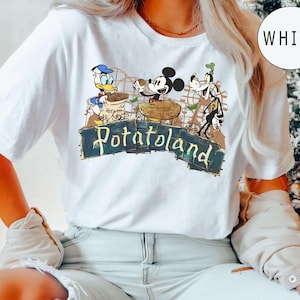 Vintage Disney Potatoland Shirt, Mickey And Friends Potatoland Tshirt, Disney Potatoland Castle Tee, Disneyland Family Trip, Wdw Kingdom