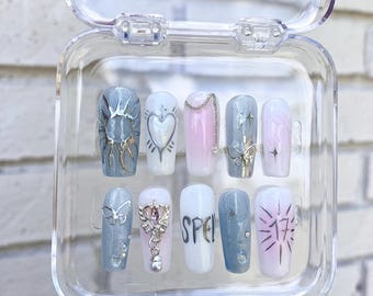 SVT Spell Inspired Press on Nails: Seventeen Concert Nails - Etsy