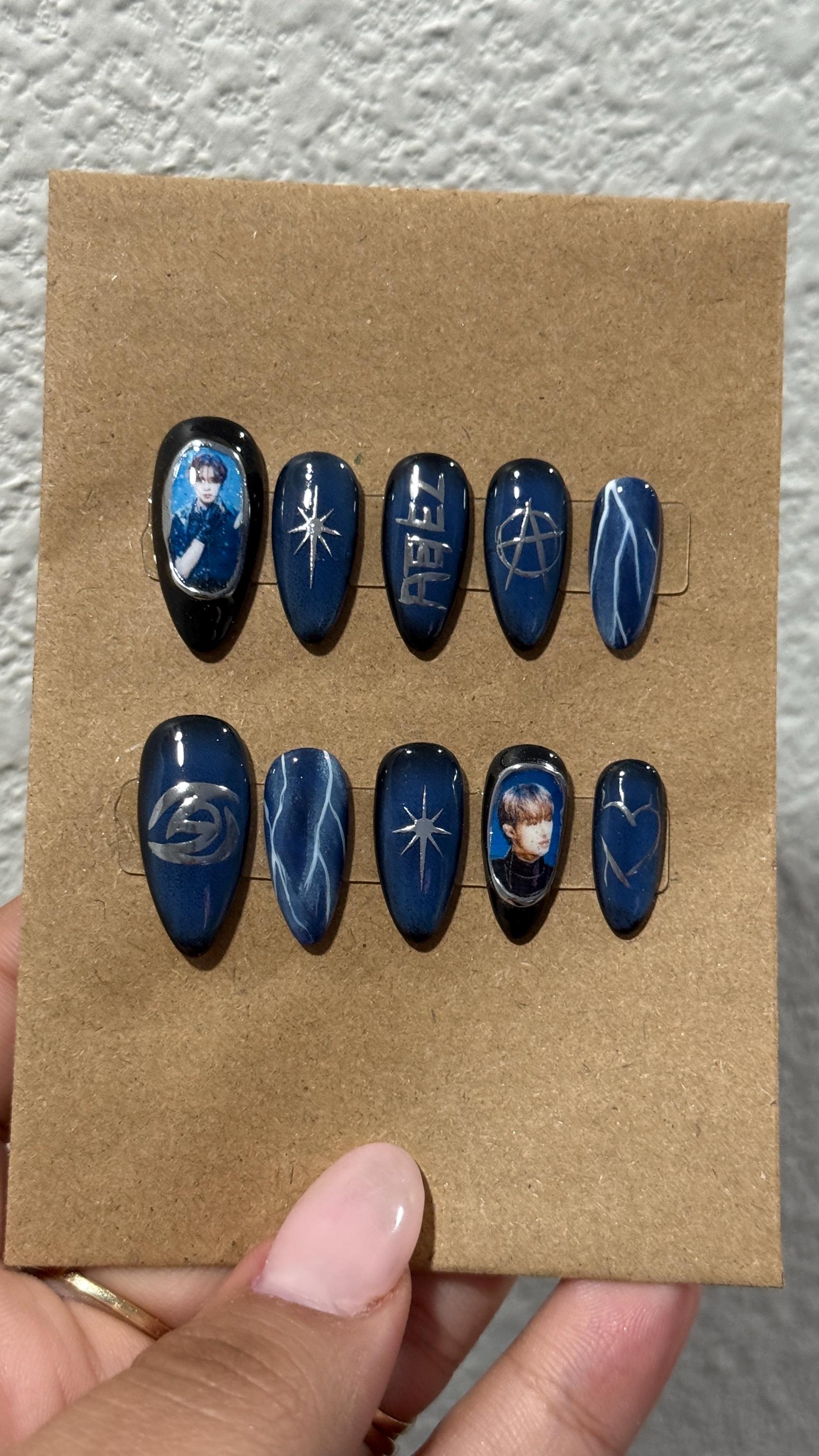 Ateez Press on Nails - Etsy