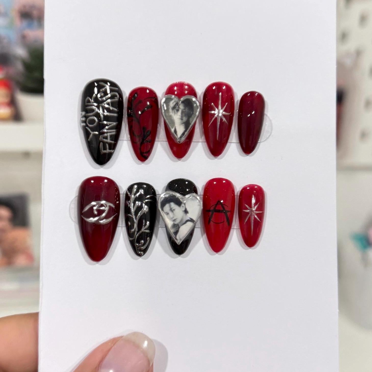 Ateez Press on Nails| in Your Fantacy Press Ons - Etsy