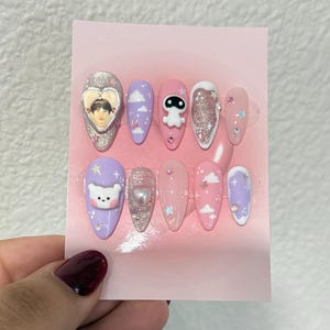 Jin BTS Nails