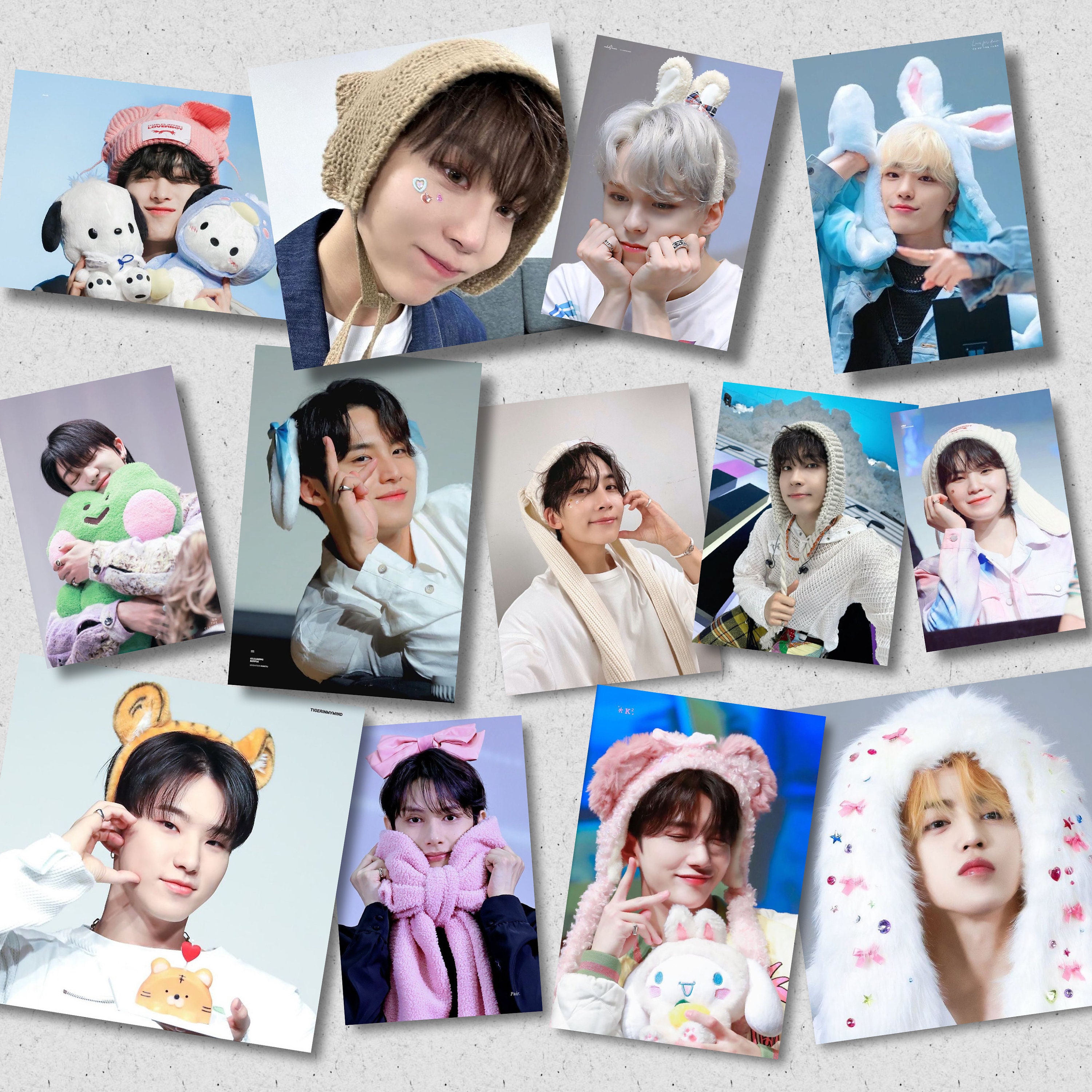 Seventeen Press on Nails: K-pop Concert Inspired, Handmade - Etsy