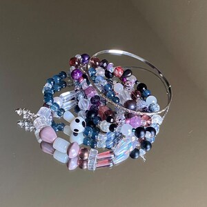 Purple and black bracelet bundle