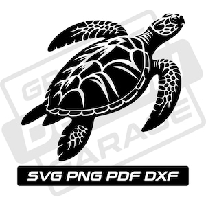 Turtle svg - pdf - png - dxf - sea turtle - sea animal svg - commercial use - beach svg - turtle silhouette - clip art - instant download