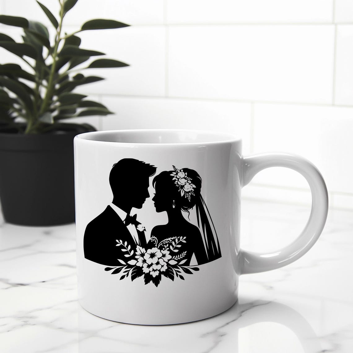 Bride and Groom Svg - Pdf - Png - Dxf - Wedding Couple - Commercial Use ...