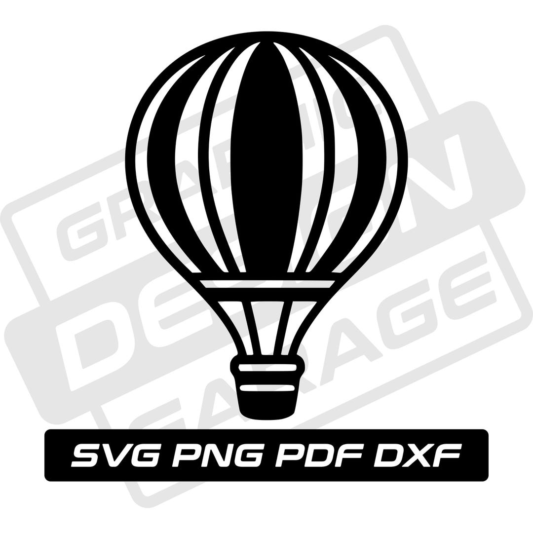 Hot Air Balloon Svg - Pdf - Png - Dxf - Baby Nursery - Adventure ...