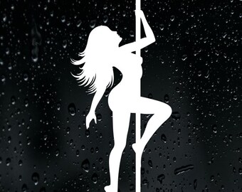 Pole Dancer Sticker Vinyl Decal Car Bumper Window Dancer Dance