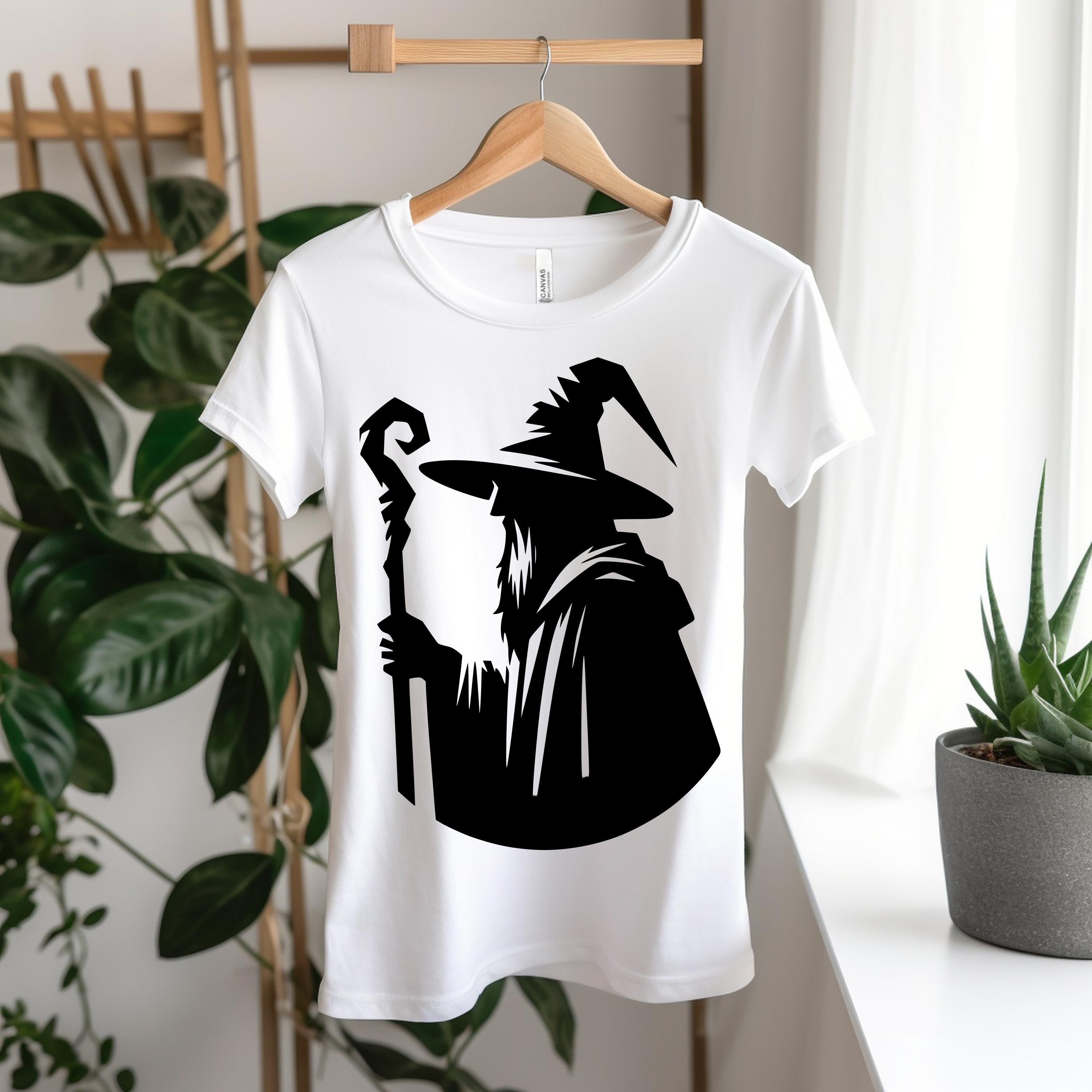 Wizard Svg Pdf Png Dxf Wizardry Commercial Use Magic Wizard Silhouette ...