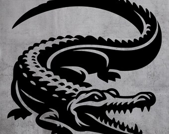 Crocodile Sticker Vinyl Decal Car Bumper Window Alligator Reptile