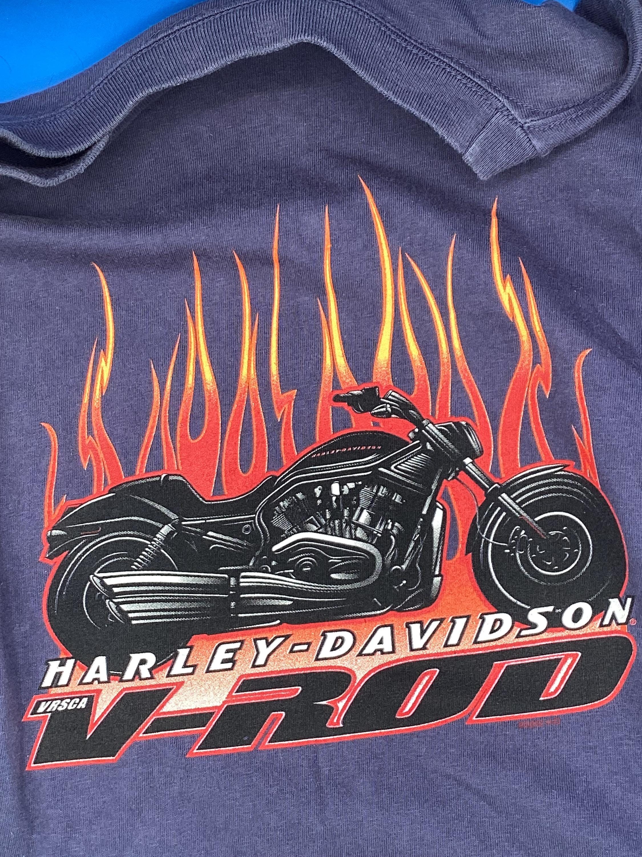 Vintage Harley Davidson Flame Shirt - Etsy