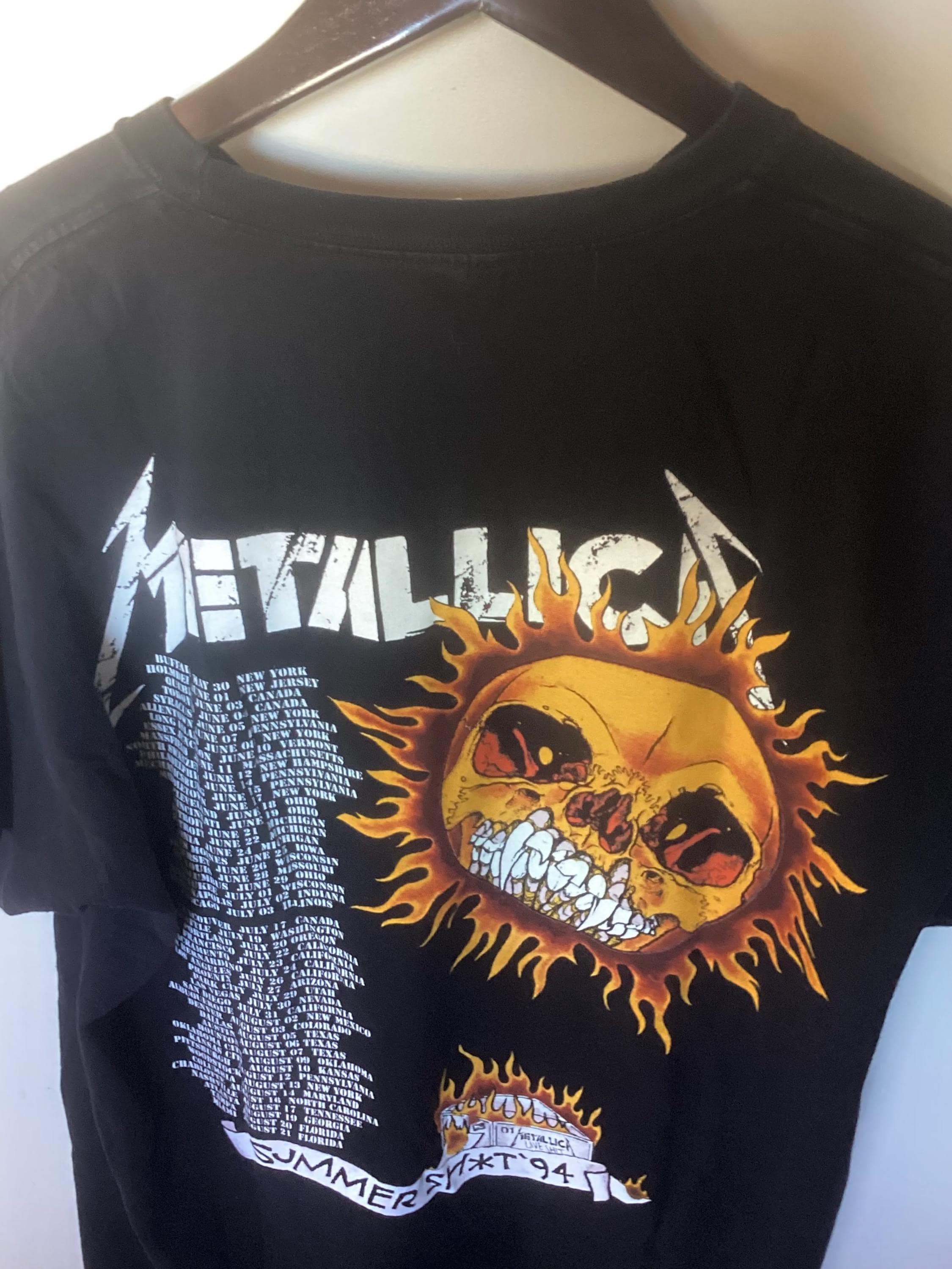 最安値下げ‼️LLICA PUSHEAD 1994 SUMMER XL Rare Metallica Summer Sh*t '94 Tour Shirt Vintage 1994 Pushead