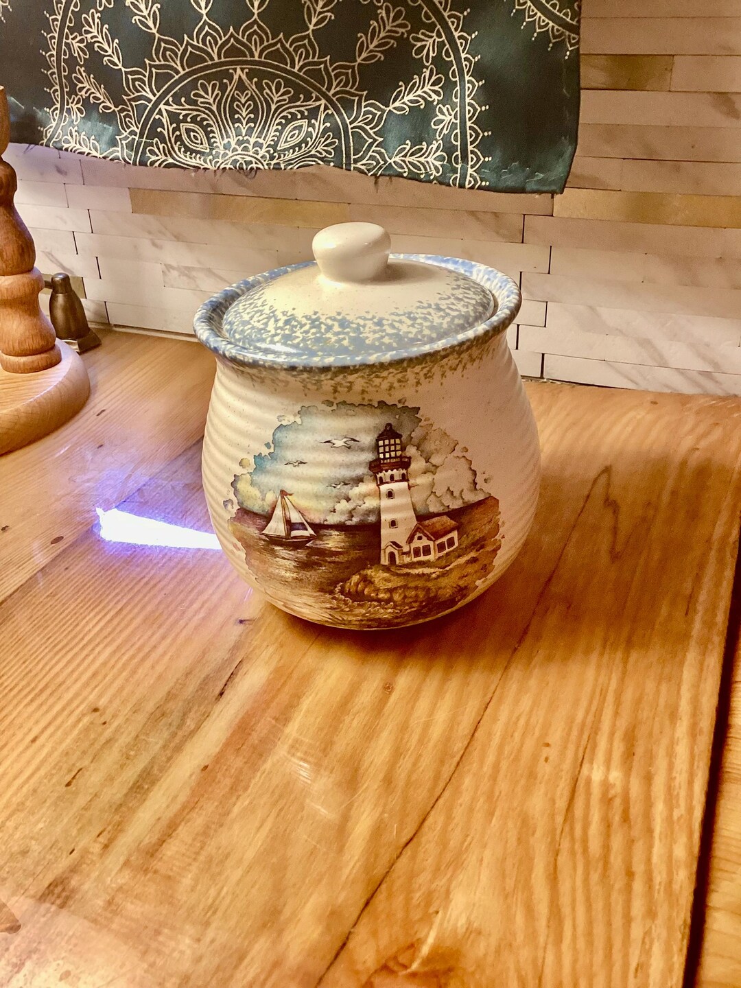 Image showcasing Decorative Pottery Storage Jewelry Trinkets Home Bathroom Interior ...