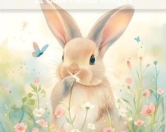 Bunny Prints – 11 Printable Rabbit Images for Crafts, Stickers & Sublimation