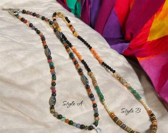 Turkish handmade necklace | Colorful Choker Necklace  | Y2K Necklace | BeadWell  | hippie | BOHEMIAN style | Seed Bead Necklace|Boho Bead