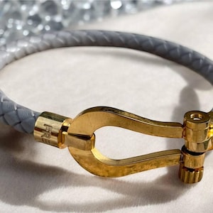 sailing bracelets |  women's Leather Bracelet | Gift| Cuff Bracelets | magnetic horseshoe buckle| omega| Fred