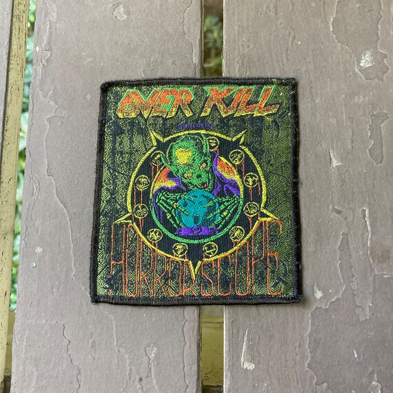 rare OVERKILL Horrorscope patch / vintage 1991 wo… - image 4