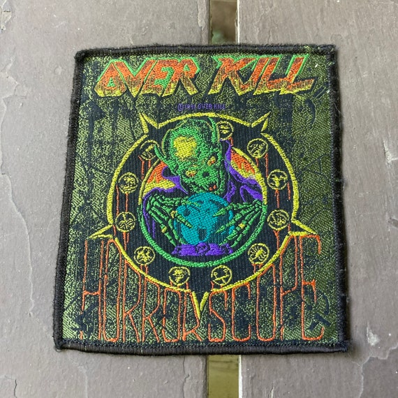 rare OVERKILL Horrorscope patch / vintage 1991 wo… - image 2