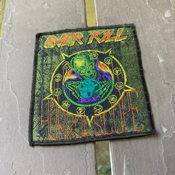 rare OVERKILL Horrorscope patch / vintage 1991 wo… - image 1