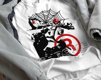 Camiseta Cybersigilism Y2K / Ropa urbana gótica grunge, camiseta de película