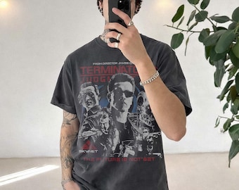 Camiseta de Terminator 2: El juicio final, camiseta unisex Comfort Colors, película, camiseta de cine