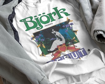 Camiseta unisex vintage de Björk, Comfort Colors, camiseta de música, camiseta de película.
