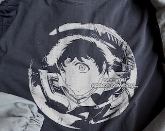 Camiseta vintage de Cowboy Bebop, anime, colores cómodos, unisex, manga