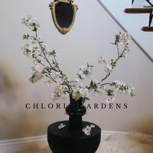 Ramo di fiori di ciliegio in seta da 37" in 3 colori, stelo di fiori di ciliegio artificiali, centrotavola di fiori finti, rami decorativi per la casa