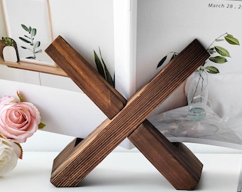 Personalized Wooden Cookbook Stand, Wood Book Stand, Recipe Holder, Reading Bookshelf, Photo Frame Display Stand, Reading Holde Gift