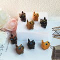 Hand Carved Wooden Cat Figurines, Wooden Cat, Cat Wooden Ornaments, Wooden Ornaments, Desk Decor, Animals Lovers Gift, Cat Lover Gift product logo