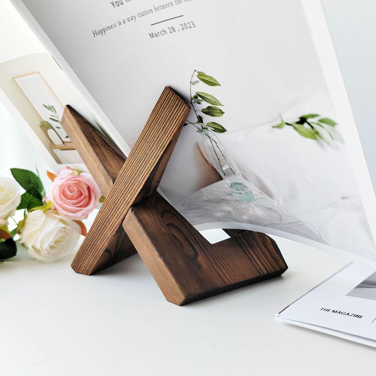 Wooden Cookbook Stand