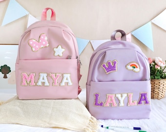 Custom Kids Name Backpack: Water-Resistant Toddler School Bag