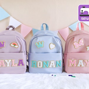 Custom Kids Backpack With Name | School Bag | Toddler Book Bag | School Bag for Kids | Children&#39;s Backpack | Kids Backpack
