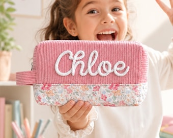 Custom Name Kids Pencil Case: Back to School Stationery Bag, Kindergarten Gifts