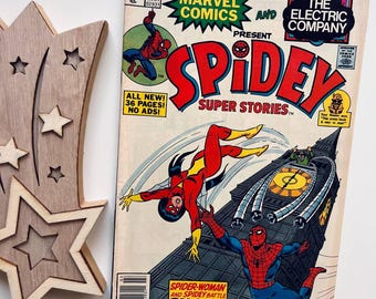 Spidey Super Stories #32 (Spider-Man + Spider-Woman) - Vintage Comic aus den 1970er Jahren