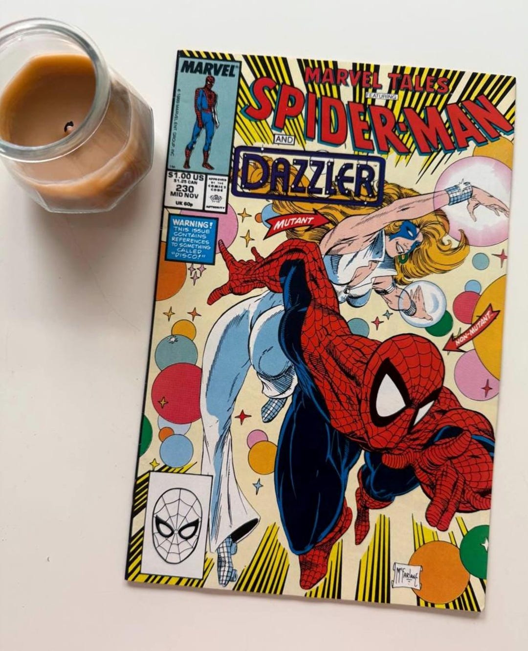 マーベル 1989 コミックSpider-man Dazzler 1989 Marvel Tales Spider
