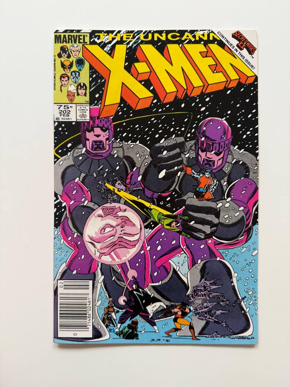 Uncanny X-men #202: Sentinels Vs Phoenix, 1990 Newsstand Edition
