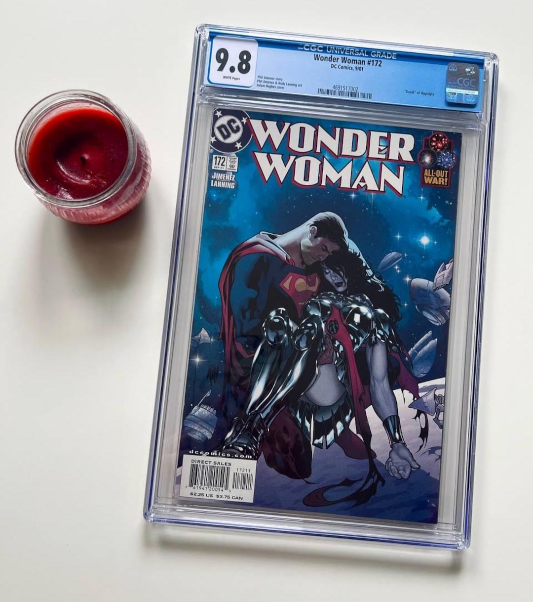 Wonder Woman #172 CGC 9.8 (2001) Superman | Adam Hughes Cover