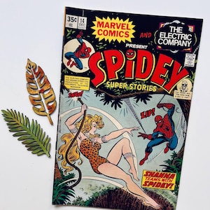 Spidey Super Stories #14 (Spider-Man + Shanna) - Vintage rare comic book 1970s