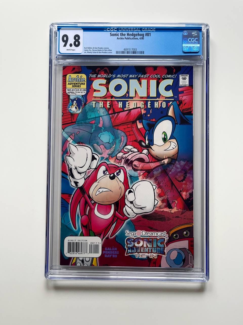 ソニック・ザ・ヘッジホッグ #81 CGC 9.8 (2000) | アドベンチャー関連