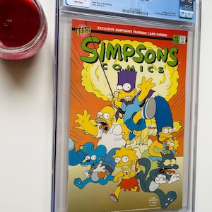 SIMPSONS Comics #5 CGC 9.8 - Collector&#39;s vintage comic book 1994 | Bartman wraparound atomic cover