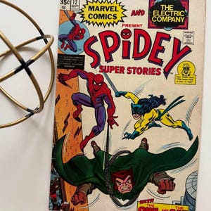 1975 rare -- Spidey Super Stories #12 | Spider-Man and The Cat - Vintage old comic book | One of Marvel’s earliest female heroes | Romita