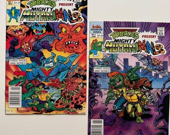 Mighty Mutanimals #1-2: 1991 TMNT Rare Comic Book Set - Etsy