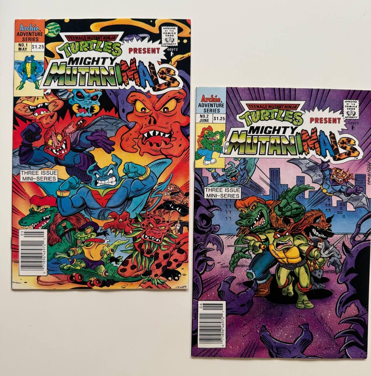 Mighty Mutanimals #1-2: 1991 TMNT Rare Comic Book Set - Etsy