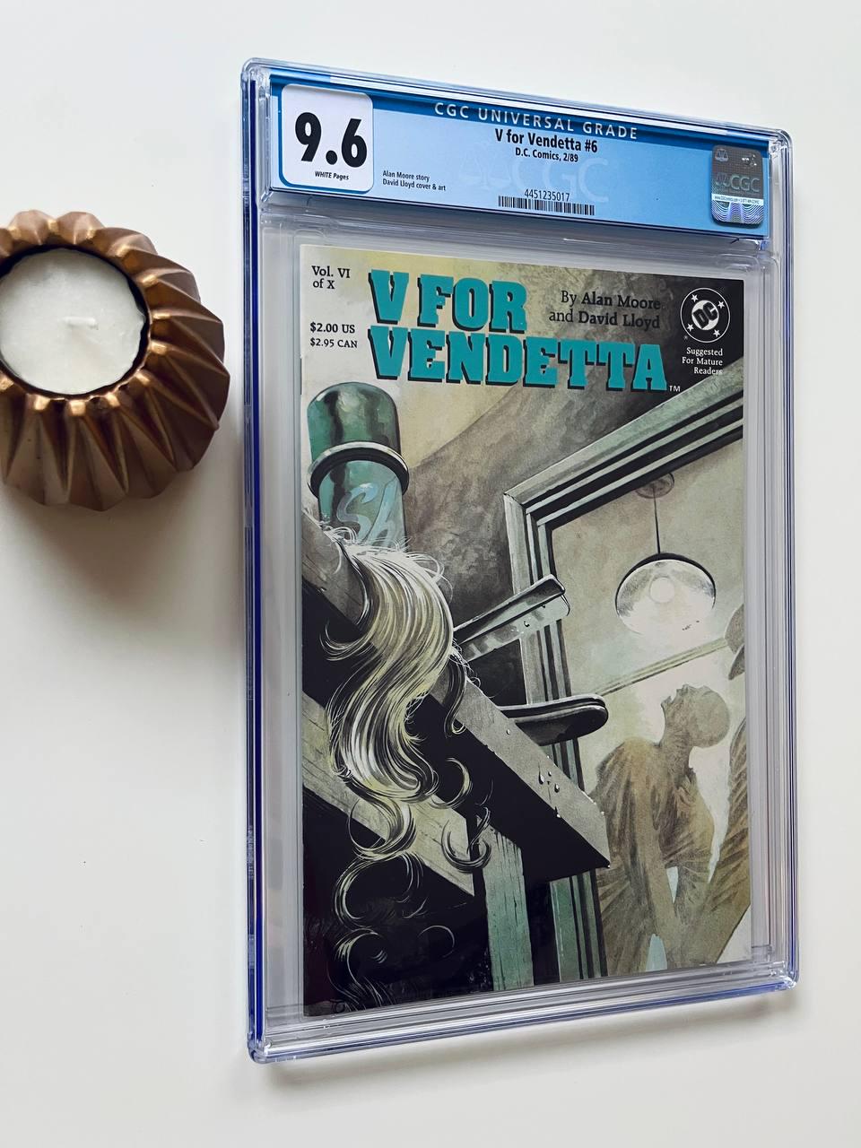 V for Vendetta #6 CGC 9.6 Vintage Comic Book - Alan Moore 1988 - Etsy