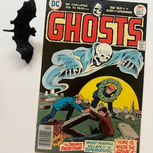 1976 horror -- GHOSTS #50 -  Vintage comic book | Bronze Age| Chilling anthology of spooky supernatural tales | ANNIVERSARY issue
