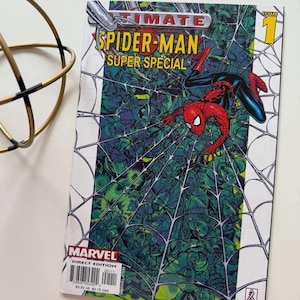 Super Special -- Ultimate SPIDER-MAN #1 | Elektra Wolverine Daredevil Dr. Strange | Vintage old comic book 2002 | Bendis | GREAT Condition